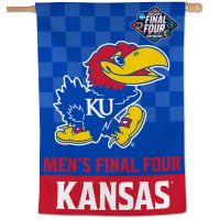 Final Four - South Champ Kansas Jayhawks MENS FINAL FOUR PARTICIPANT Vertical Flag 28" x 40"