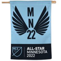 MLS All Star Game Minnesota United FC 2022 ALL STAR GAME Vertical Flag 28" x 40"