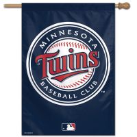 Minnesota Twins Primary logo Vertical Flag 28" x 40"