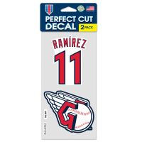 Cleveland Guardians PLAYERS CHOICE DIAMOND CLUB(R) Perfect Cut Decal Set of two 4"x4" Jose Ramirez