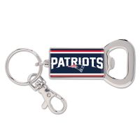 New England Patriots Bottle Opener Key Ring rectangle