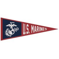 U.S. Marines Wool Pennant 13" x 32"