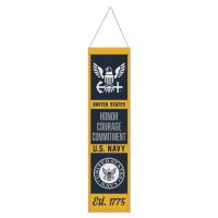 U.S. Navy Wool Banner 8" x 32"