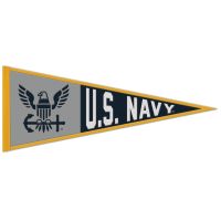 U.S. Navy Wool Pennant 13" x 32"