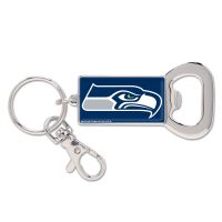 Seattle Seahawks Bottle Opener Key Ring Rectangle