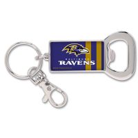 Baltimore Ravens Bottle Opener Key Ring Rectangle