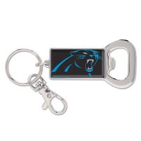 Carolina Panthers Bottle Opener Key Ring Rectangle