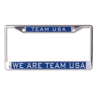 USOC Team USA Logo Lic Plt Frame S/L Printed