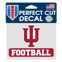 Indiana Hoosiers Football Perfect Cut Color Decal 4.5" x 5.75"