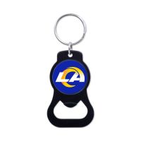 Los Angeles Rams Black Bottle Opener Key Ring