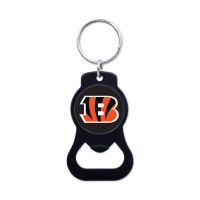 Cincinnati Bengals Black Bottle Opener Key Ring