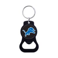 Detroit Lions Black Bottle Opener Key Ring