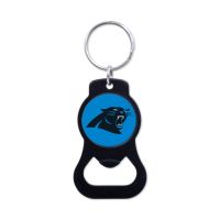 Carolina Panthers Black Bottle Opener Key Ring