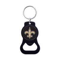 New Orleans Saints Black Bottle Opener Key Ring