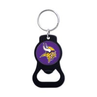 Minnesota Vikings Black Bottle Opener Key Ring