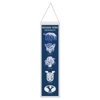 Brigham Young Cougars / Vintage Collegiate Evolution Wool Banner 8" x 32"