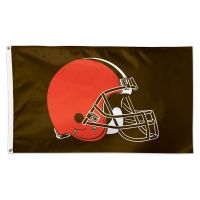 Cleveland Browns Brown background Flag - Deluxe 3' X 5'