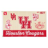 Houston Cougars / Vintage Collegiate Evolution Flag - Deluxe 3' X 5'