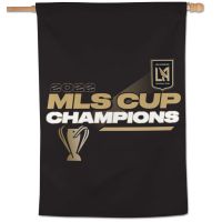 MLS Cup Champions Los Angeles FC 2022 MLS AUDI CUP CHAMPS LA FC Vertical Flag ON PITCH