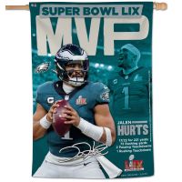 Super Bowl Champions Philadelphia Eagles Super Bowl 59 MVP Vertical Flag 28" x 40" Jalen Hurts