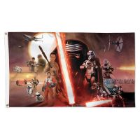 / New Trilogy Force Awakens Flag - Deluxe 3' X 5' Poster Collage
