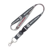 South Carolina Gamecocks Charcoal Lanyard w/detachable buckle 1"