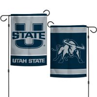 Utah State Aggies Garden Flags 2 sided 12.5" x 18"