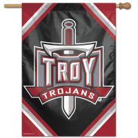Troy University Trojans Vertical Flag 28" x 40"