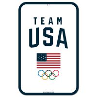 USOC Team USA Logo Plastic Sign 11" x 17"