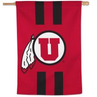 Utah Utes VERTICAL STRIPES Vertical Flag 28" x 40"
