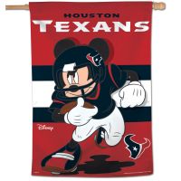 Houston Texans Mickey Mouse Vertical Flag 28" x 40"