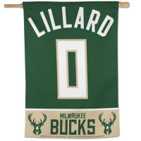 Milwaukee Bucks Vertical Flag 28" x 40" Damian Lillard