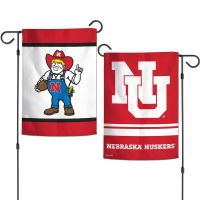 Nebraska Cornhuskers /College Vault Garden Flags 2 sided 12.5" x 18"