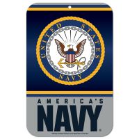 U.S. Navy Plastic Sign 11" x 17"