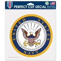 U.S. Navy Perfect Cut Color Decal 8" x 8"