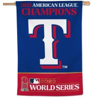 Texas Rangers 2023 American League Champ Vertical Flag 28" x 40"