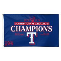 Texas Rangers 2023 American League Champ Flag - Deluxe 3' X 5'