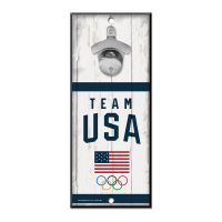 USOC Team USA Logo Bottle Opener Sign 5x11