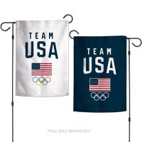 USOC Team USA Logo Garden Flags 2 sided 12.5" x 18"