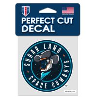 Sugar Land Space Cowboys Perfect Cut Color Decal 4" x 4"