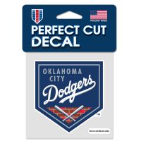 Oklahoma City Dodgers Perfect Cut Color Decal 4" x 4"