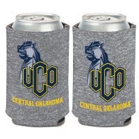 Central Oklahoma Bronchos GREY HEATHER Can Cooler 12 oz.
