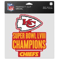 Super Bowl Champions Kansas City Chiefs Perfect Cut Color Decal 8" x 8"