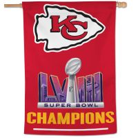 Super Bowl Champions Kansas City Chiefs Vertical Flag 28" x 40"