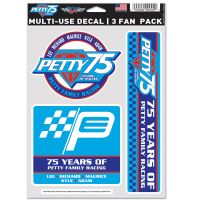Petty 75 Years of Racing Multi Use 3 FAN PACK