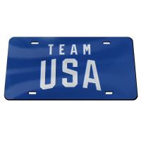 USOC Team USA Logo Acrylic Classic License Plates