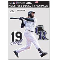 Colorado Rockies PLAYERS CHOICE DIAMOND CLUB(R) Multi Use 3 Fan Pack Charlie Blackmon