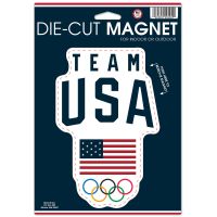 USOC Team USA Logo Die Cut Logo Magnet 6.25" x 9"