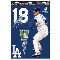 Los Angeles Dodgers PLAYERS CHOICE DIAMOND CLUB(R) Multi-Use Decal 11" x 17" Yoshinobu Yamamoto