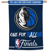 Western Conference Champions Dallas Mavericks Western Conference Champ Vertical Flag 28" x 40"